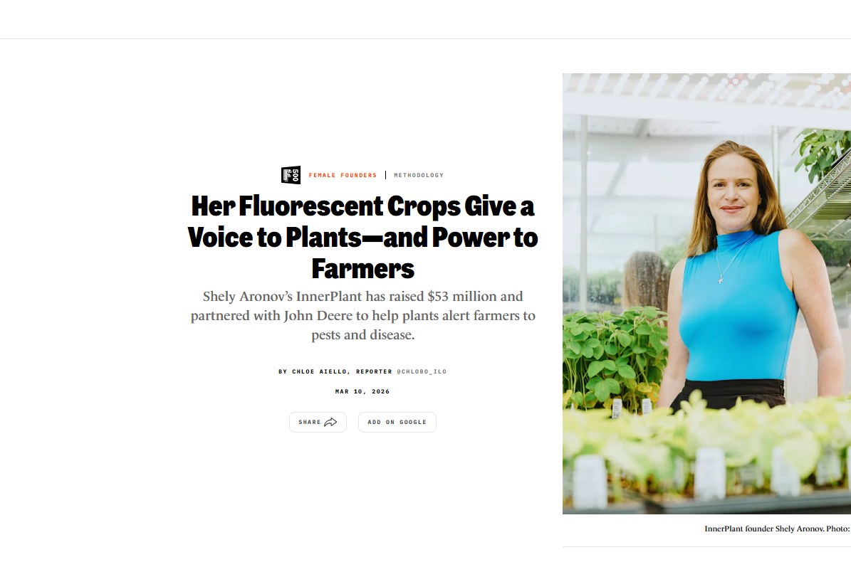 Latest News - InnerPlant - Making living sensors